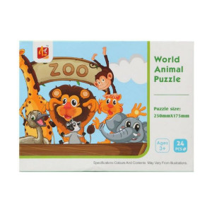 układanka puzzle Zoo 16 x 12 cm 24 Części