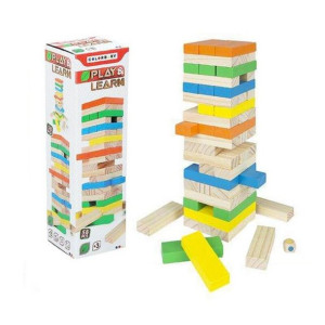 Gra Budowlana z Blokami Konstrukcyjnymi Woomax (26 cm) (58 pcs)