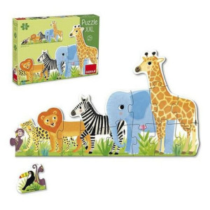 Puzzle dla dzieci Diset XXL Dżungla (16 Części)