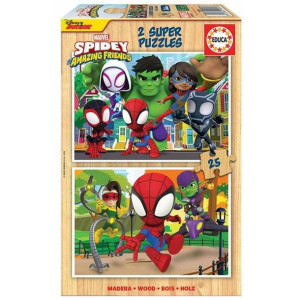 układanka puzzle Educa Spidey & His Amazing Friends (2 x 25 pcs)