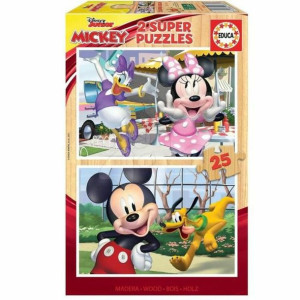 układanka puzzle Educa  Mickey & Friends (2 x 25 Części)