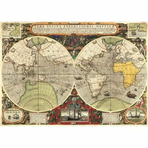 układanka puzzle Clementoni Antique nautical map (6000 Części)