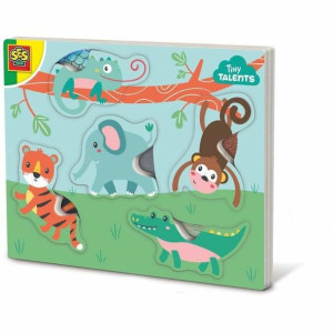 układanka puzzle SES Creative Animal Sensory