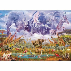 układanka puzzle Schmidt Spiele Animals around water (1000 Części)