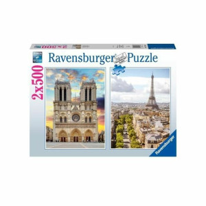 układanka puzzle Ravensburger Paris & Notre Dame 2 x 500 Części