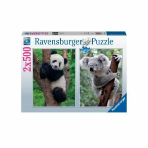 układanka puzzle Ravensburger Panda & Koala 2 x 500 Części