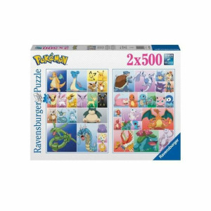 układanka puzzle Ravensburger Pokemon 1st Gen 2 x 500 Części