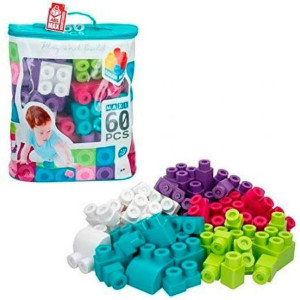 Bloki Konstrukcyjne Color Baby Play & Build Wielokolorowy 60 Części