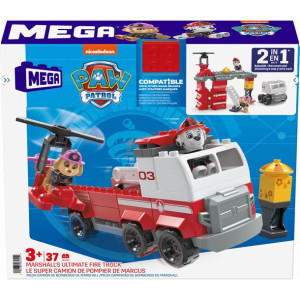Playset Megablocks Paw Patrol Wóz Strażacki + 3 lat 37 Części