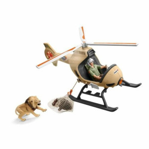 Śmigłowiec Zdalnie Sterowany Schleich Animal Rescue + 3 lat 16 Części