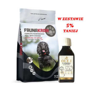 Faunakram Maitenance Adult All breed 12 kg + Olej z łososia o zwiększonej z