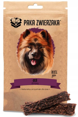 Przysmak Dla Psa Paka Zwierzaka Stripsy Gęś 70g