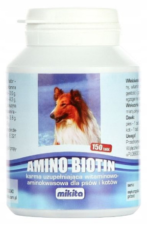 Mikita Amino Biotin 150 Tabl. Dla Psa/kota