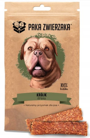 Przysmaki Dla Psa Paka Zwierzaka Stripsy Królik70g