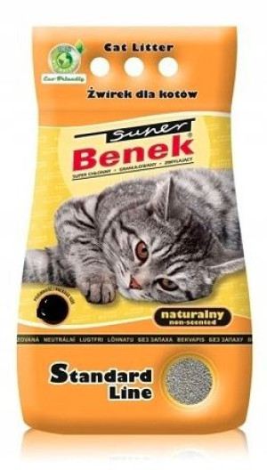Żwirek Dla Kota Super Benek 10l Naturalny
