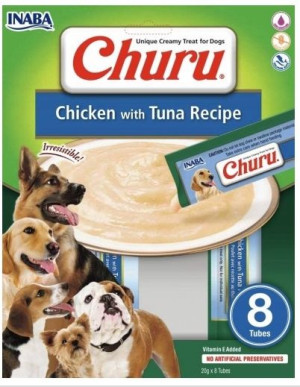 Inaba Churu Przysmal Psa Kurczak Tuńczyk 8x20g