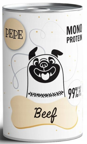 Paka Zwierzaka Pepe Monoprotein Wołowina 400g