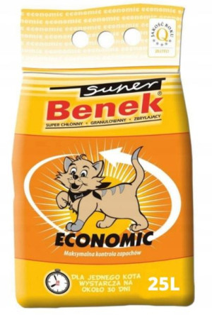 Super Benek Economic Żwirek Bentonitowy 25l