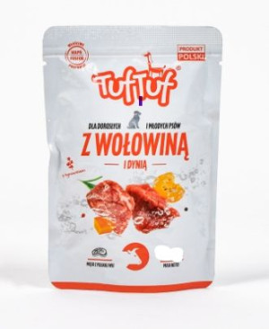 Tuf Tuf Saszetka Psów Mielonka Wołowina Dynia 300g
