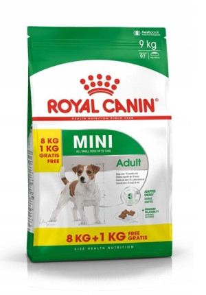 Royal Canin Mini Adult Małe Rasy 8kg+1kg Gratis
