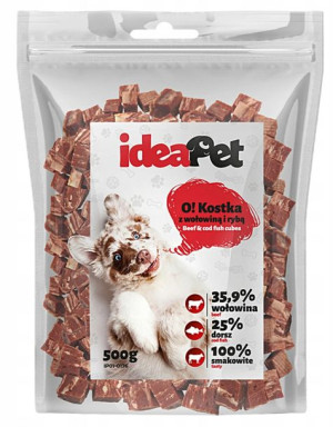 Przysmak Pies Kostki Z Wołowiną Ryba 500g