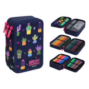 Coolpack Piórnik Trzykomorowy Wyposażony Kaktus