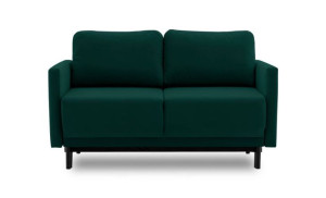 ADAMS LAYA Sofa 2-osobowa pianka + sprężyna falista butelkowa zieleń