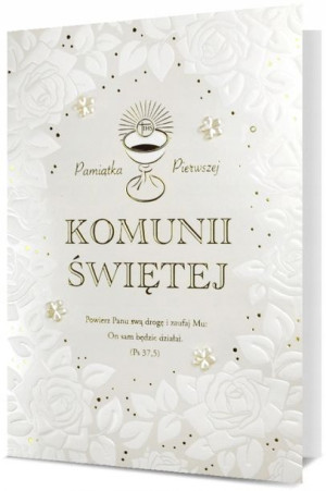 Kartka Na Komunię Pamiątka Komunii Świętej Duża