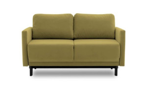 ADAMS LAYA Sofa 2-osobowa pianka + sprężyna falista oliwkowy