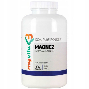 Magnez Cytrynian Magnezu Proszek 250g - MyVita