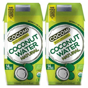 2 x Woda Kokosowa Naturalna UHT Bio 330ml Cocomi