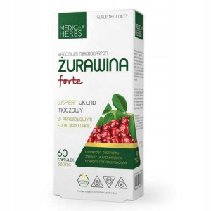 Żurawina Forte 380 mg 60Kapsułek Medica Herbs