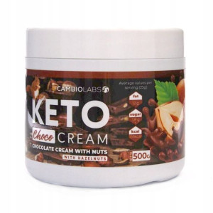 KETO Krem Czekoladowy z Orzechami BC 500g Cambio
