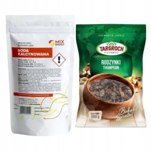 Soda Kalcynowana 1kg + Duże Rodzynki 1kg Targroch