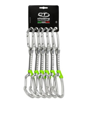Zestaw ekspr, LIME-M SET DYN silver 12cm x6 Climbing Technology