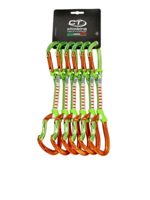 Zestaw ekspresów NIMBLE FIX,SET DY ora/grn 12cm x6 Climbing Technology