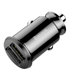 Baseus Ładowarka samochodowa Grain - 2xUSB - 3,1A (CCALL-ML01) czarna