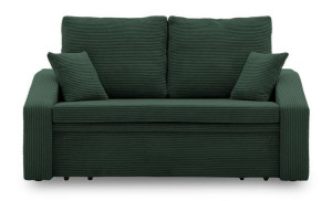 ADAMS DORMA Sofa 2-osobowa pianka butelkowa zieleń