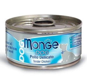 95gMONGE Natural Dog Polędwiczki drobiowe 95g - mokra karma psów dorosłych,