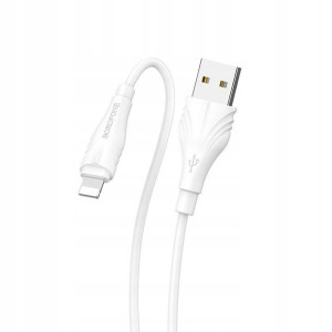 Borofone - kabel USB-A do Lightning 2m biały