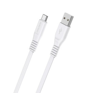 Borofone Kabel BX23 Wide Power - USB na Typ C - 3A 1 metr biały