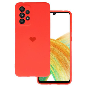 Vennus Silicone Heart Case do Samsung Galaxy A33 5G wzór 1 czerwony