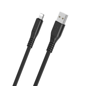 Borofone Kabel BX23 Wide Power - USB na Lightning - 2,4A 1 metr czarny