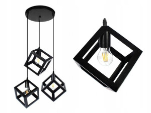 3x Lampa Wisząca Sufitowa LED Loft Żyrandol Oprawa