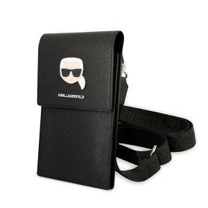 Oryginalna Torebka KARL LAGERFELD Metal Karl Head KLWBSAKHPK czarna