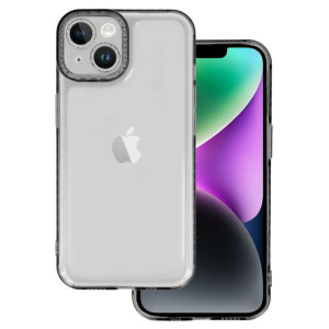 Crystal Diamond 2mm Case do Iphone 14 Przezroczysty czarny