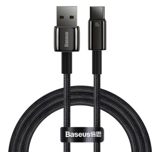Baseus Kabel Tungsten Gold - USB na Typ C - 100W 1 metr (CAWJ000001) czarny
