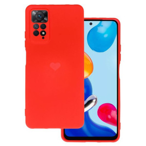 Vennus Silicone Heart Case do Xiaomi Redmi Note 11/Note 11S wzór 1 czerwony