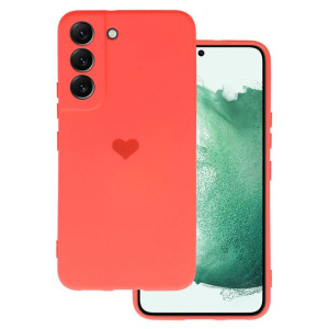 Vennus Silicone Heart Case do Samsung Galaxy S22 wzór 1 koralowy