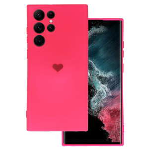 Vennus Silicone Heart Case do Samsung Galaxy S22 Ultra wzór 1 fuksja